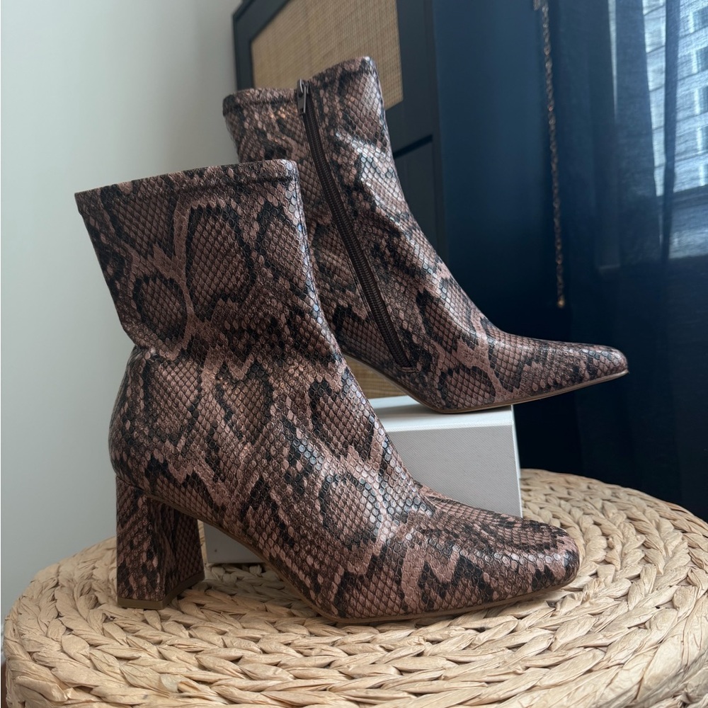 Steve Madden Snakeskin Ankle Boots